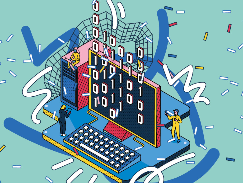 Illustration som beskriver klustret informations- och kommunikationsteknik