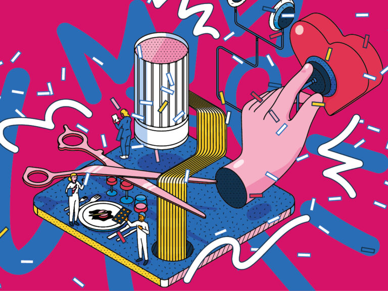 Illustration som beskriver klustret social och personlig service