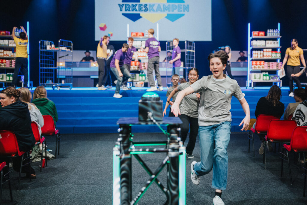 Elever som tävlar i Yrkeskampen